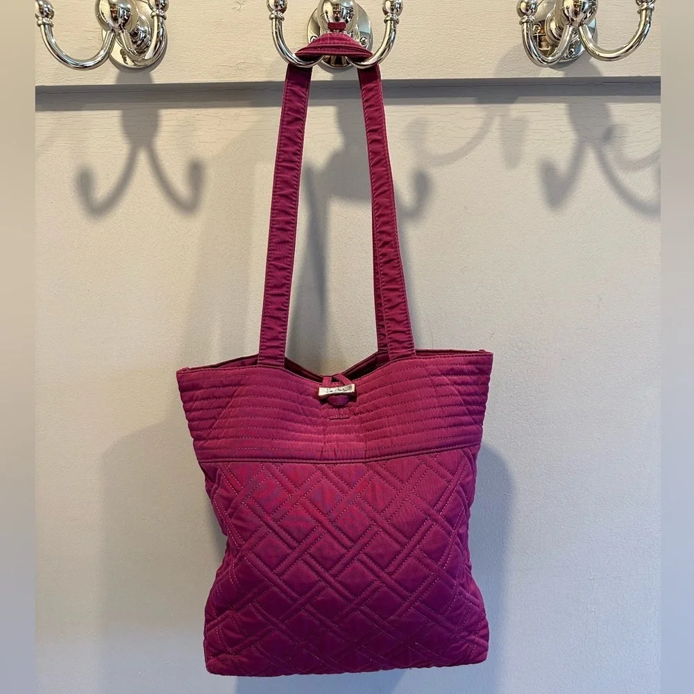 Vera Bradley Plum Medium Tote in Microfiber